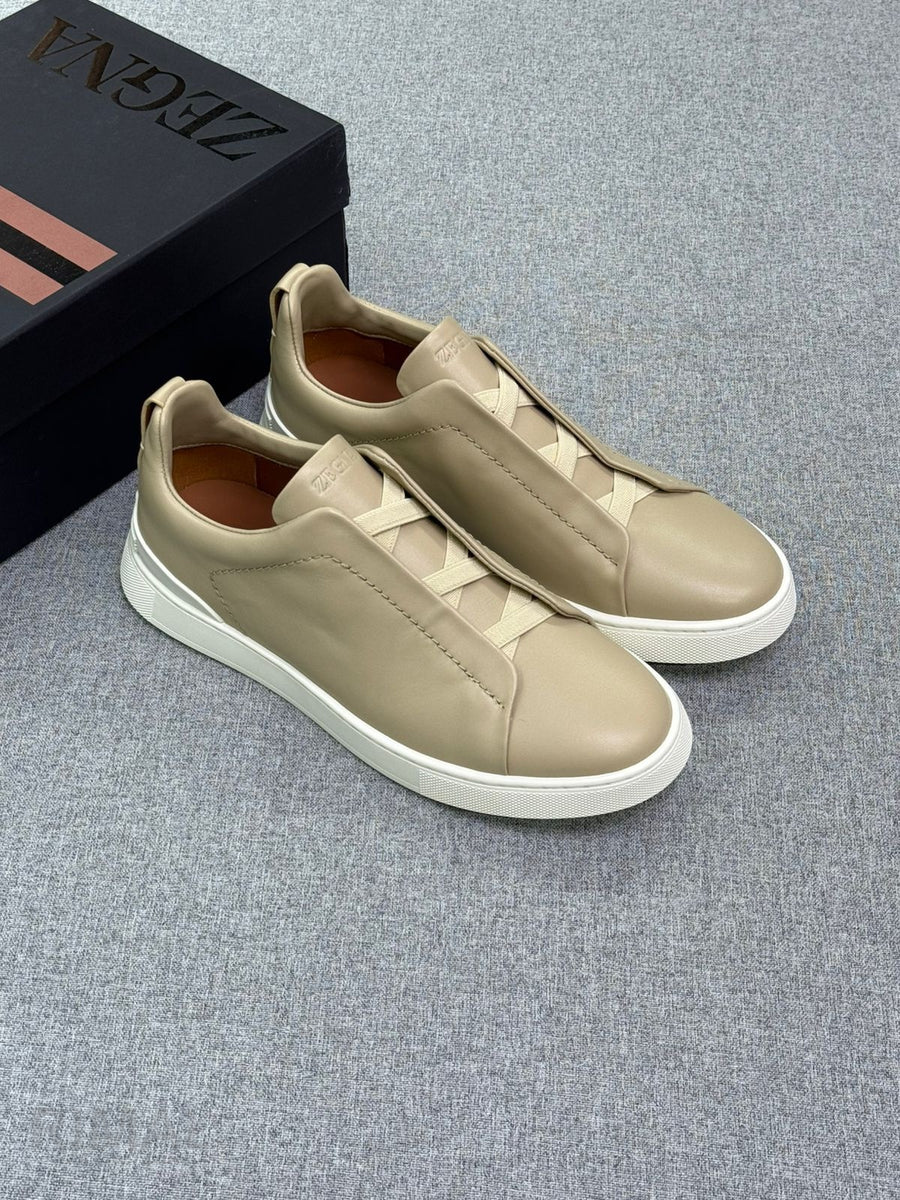 Zegna Footwear | Triple Stitch Beige