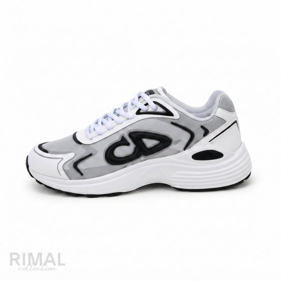 Dior B30 Countdown Tech Sneaker – White & Grey