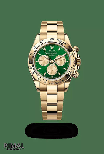Rolex | Yellow Gold Green Dial - Free & Fast UAE Shipping