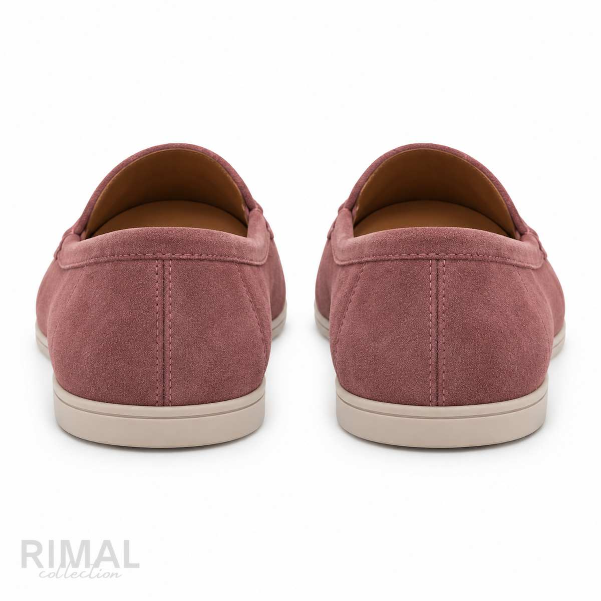 Loro Piana Summer Walk Suede Loafers – Dusty Pink - View 2