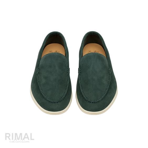 Loro Piana Loafers – Dark Green - View 1