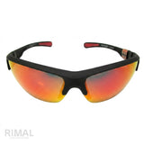 Prada Linea Rossa Sunglasses Wrap Frame – Orange Pink Mirror Lens