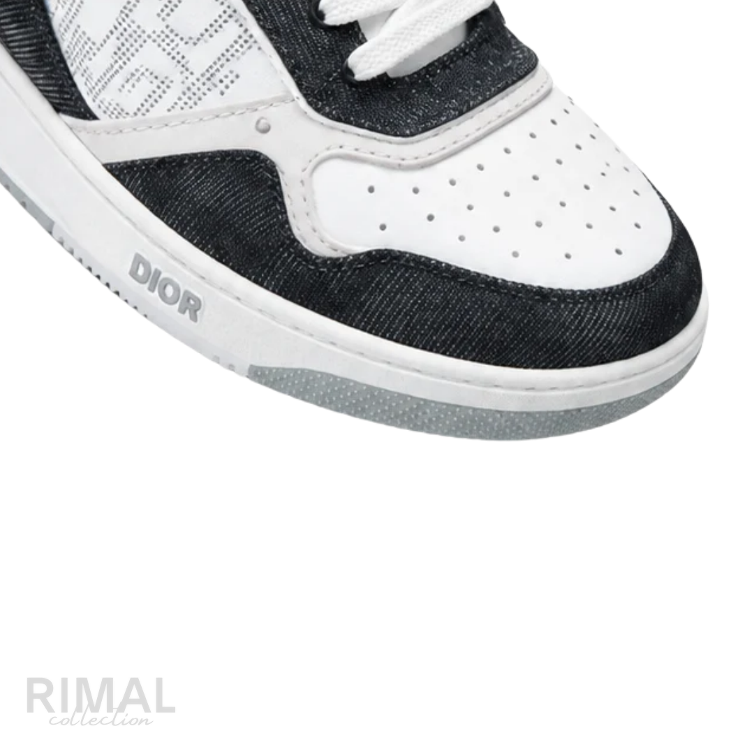 DIOR B27 Low-Top Sneakers Black White Oblique Galaxy Leather