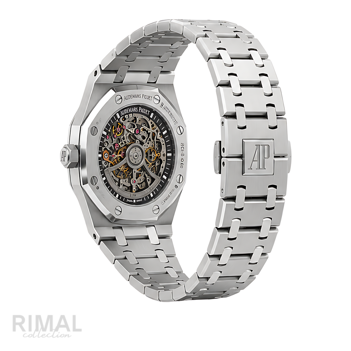 Audemars Piguet Royal Oak Skeleton Silver Black Dial Watch - image 3