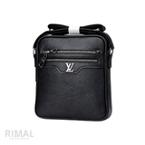 Louis Vuitton Black Leather LV Crossbody Bag
