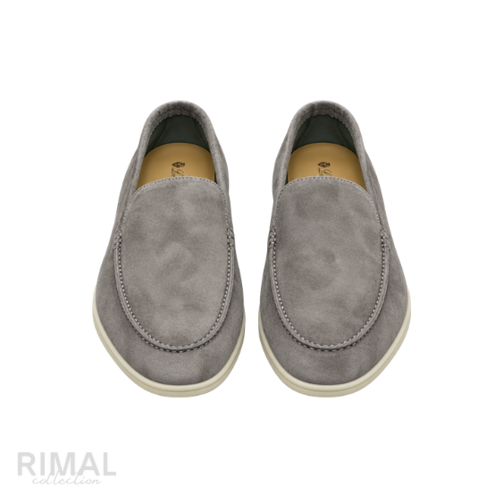 Loro Piana Summer Walk Loafers – Grey - View 4