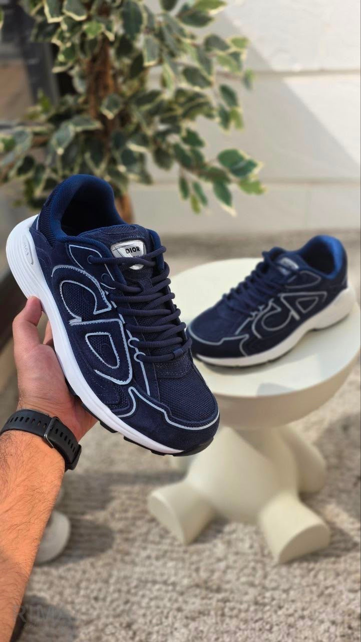 Dior B30 Sneakers – Navy Mesh - View 5