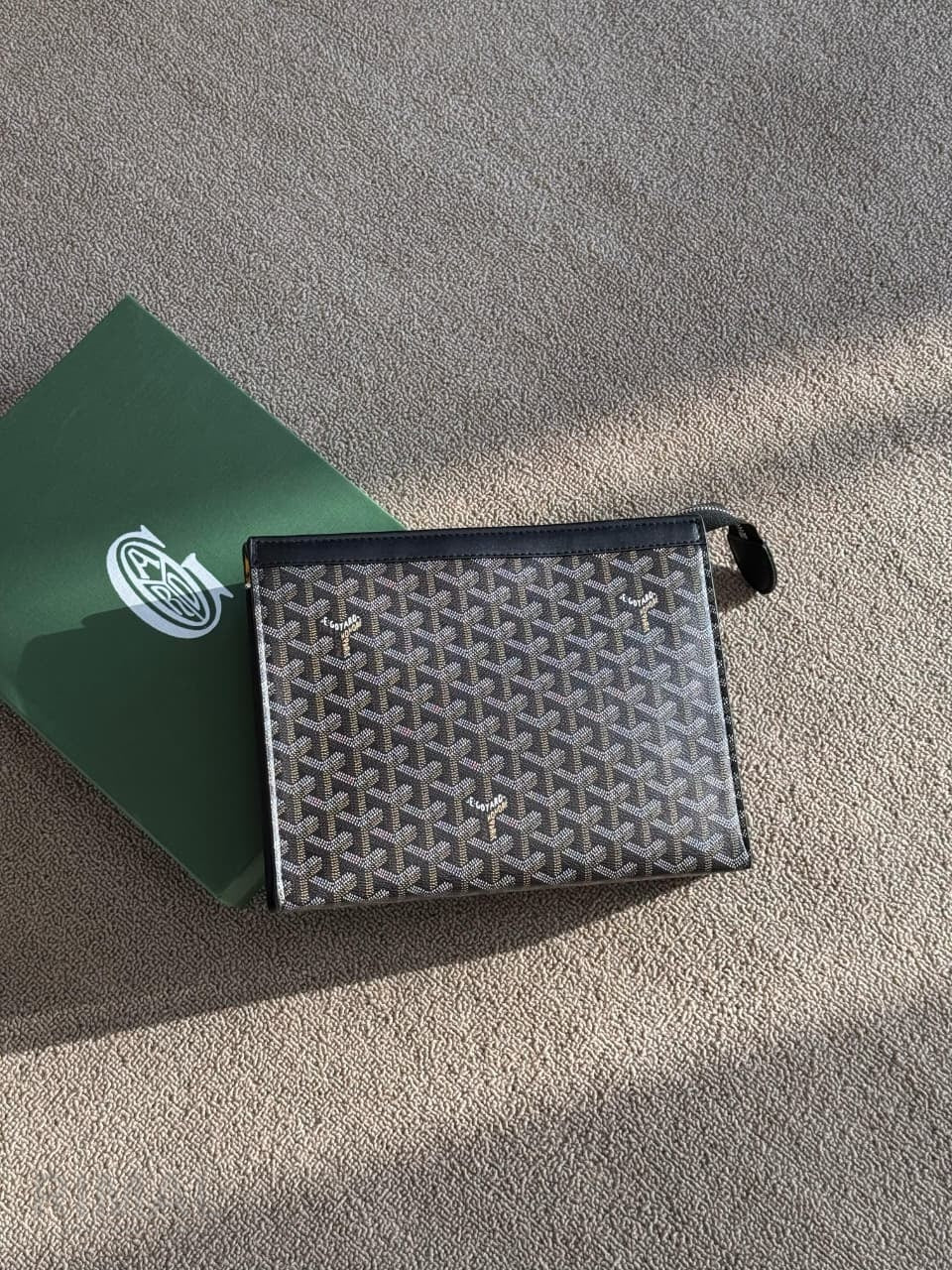 Goyard | Goyardine Jouvence Pouch – White / Light Grey – Product Image 1