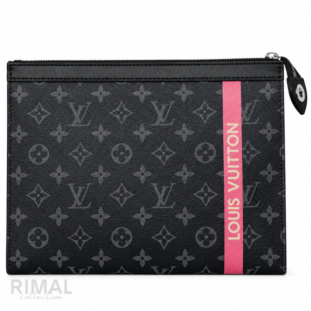 Louis Vuitton – Monogram Pouch Pink LV Strip