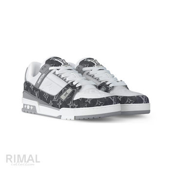 Louis Vuitton LV Trainer Sneakers – White & Grey - View 2