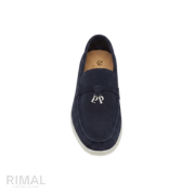 Loro Piana Summer Charms Walk Loafers – Navy Blue - View 4