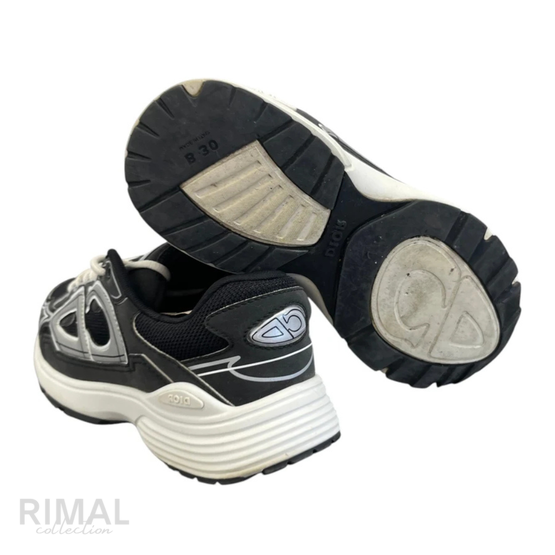 Dior | Men's B30 Low Trainers Black - View 3