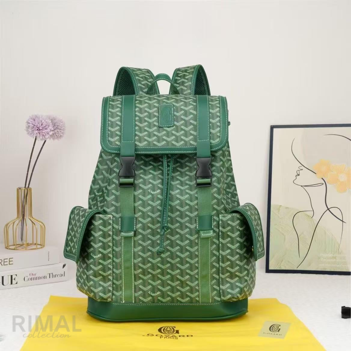 Goyard Alpin MM Backpack (Navy Blue)