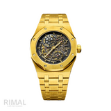 Audemars Piguet Royal Oak Black Two-Tone Dial Steel & Yellow Gold Watch