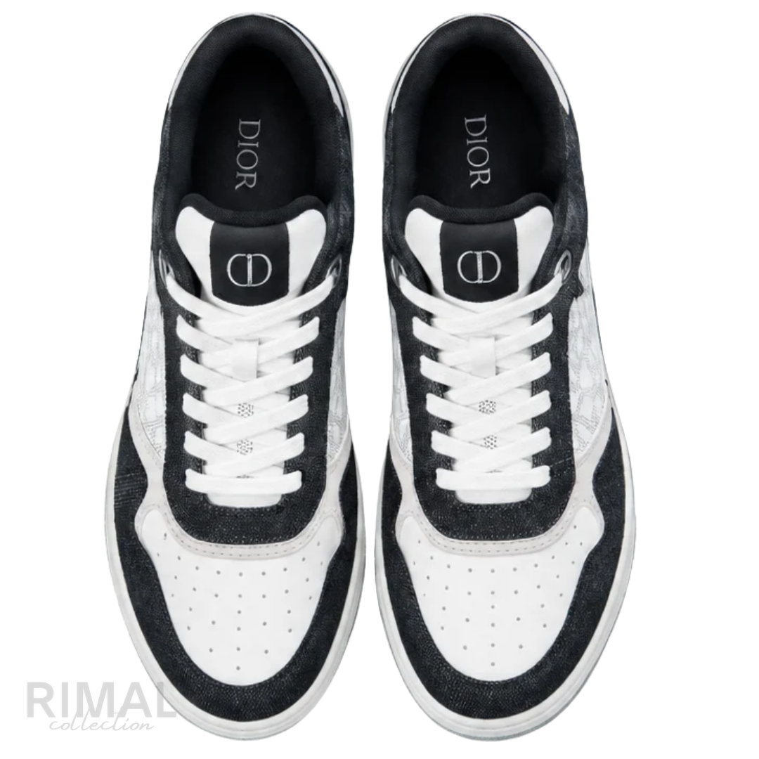DIOR B27 Low-Top Sneakers Black White Oblique Galaxy Leather