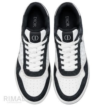 DIOR B27 Low-Top Sneakers Black White Oblique Galaxy Leather