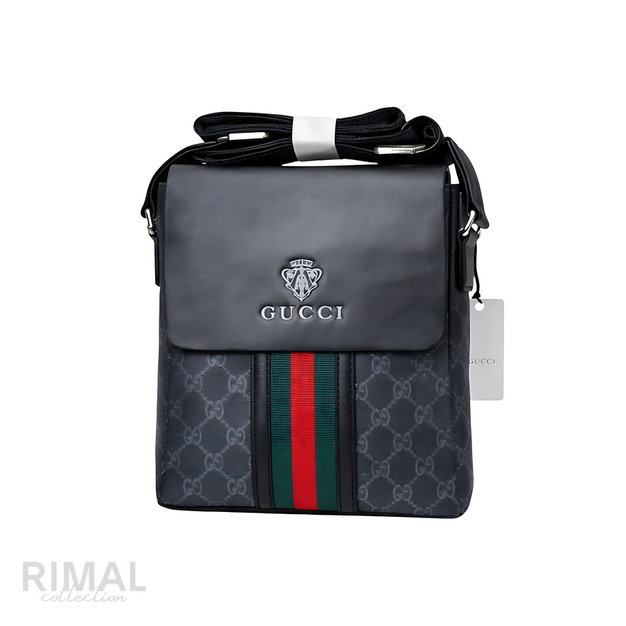 Gucci Bag Crossbody Multi Canvass Black Grey Crossbody