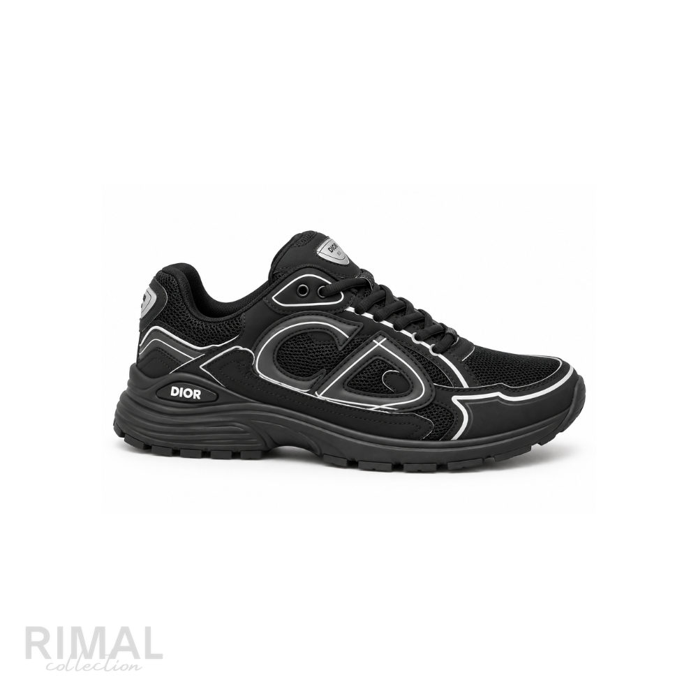 Dior B30 Sneakers – Black Mesh - View 3