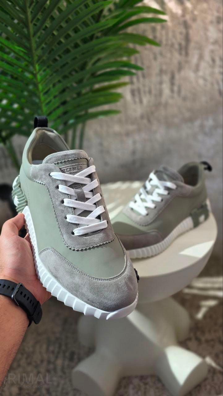 Hermès | Bouncing Sneakers Gris Arctique - View 5