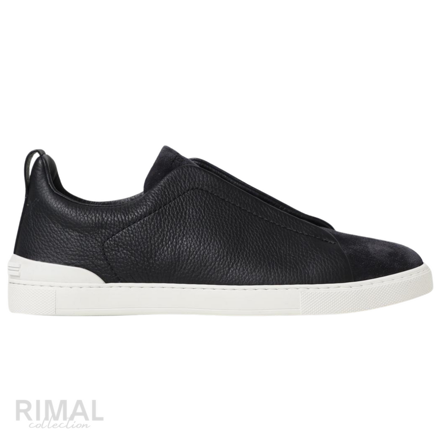 Zegna Footwear | Triple Stitch leather Black