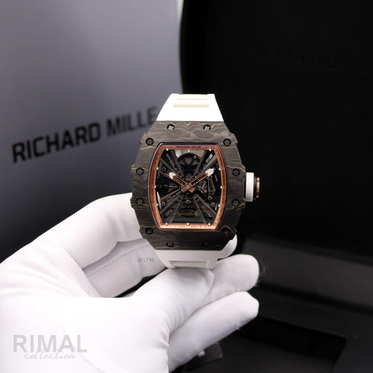 Richard Mille | Rm 12 01 Tourbillon Carbon Tpt Watch – Gold / Black / Orange – Product Image 1