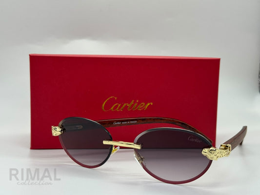 Cartier | C Decor Octagonal Glasses – Gold / Clear – Product Image 1
