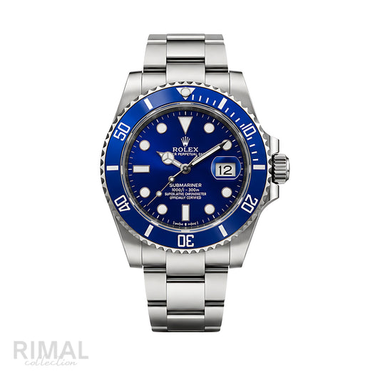 Rolex Submariner Date Blue Dial Silver Watch - image 1