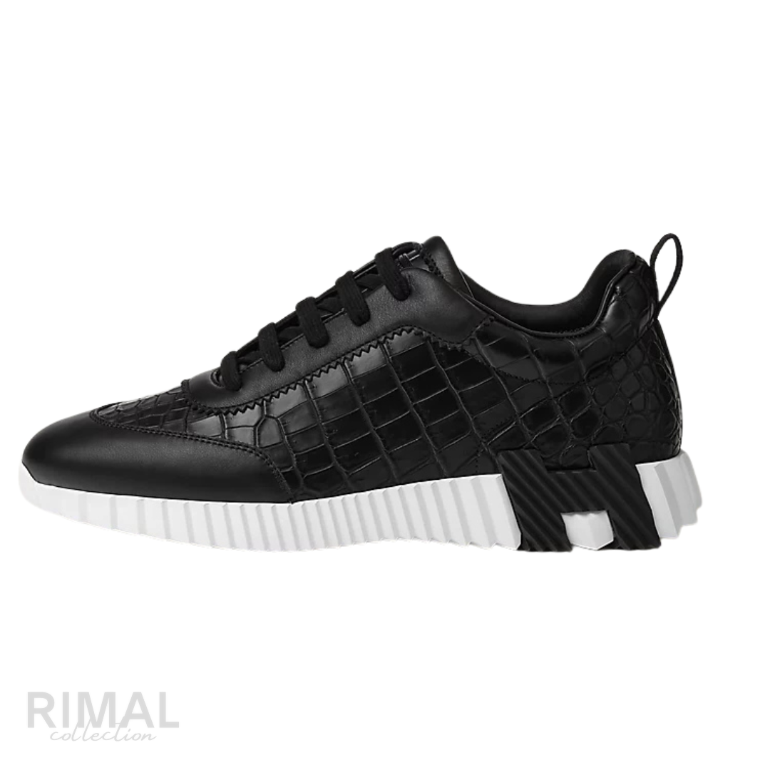 Hermès Bouncing Sneakers – Croc Black - View 1
