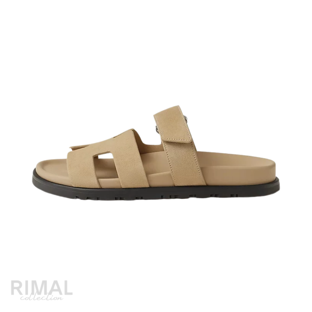 Hermès Chypre Sandal – Beige Lin – View 1