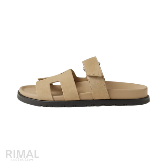 Hermès Chypre Sandal – Beige Lin – View 1