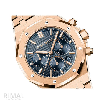 Audemars Piguet Royal Oak Rose Gold Blue Dial Watch - 267150or 1356or 01