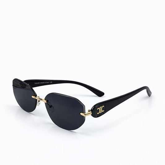 Gucci — Sleek Black-Rimmed Aviator Sunglasses