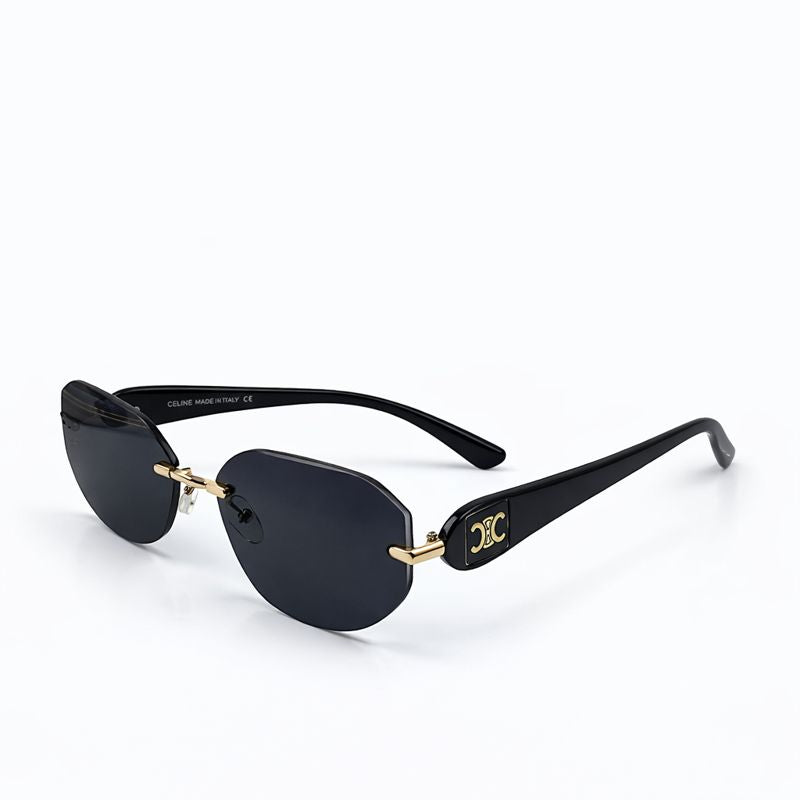 Gucci — Sleek Black-Rimmed Aviator Sunglasses