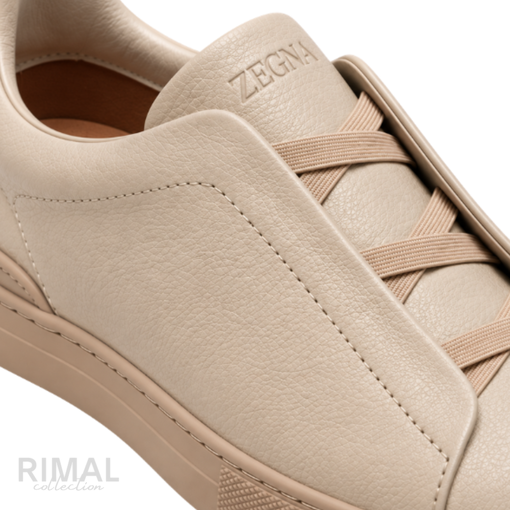 Zegna Triple Stitch Sneakers – Off-White - View 4