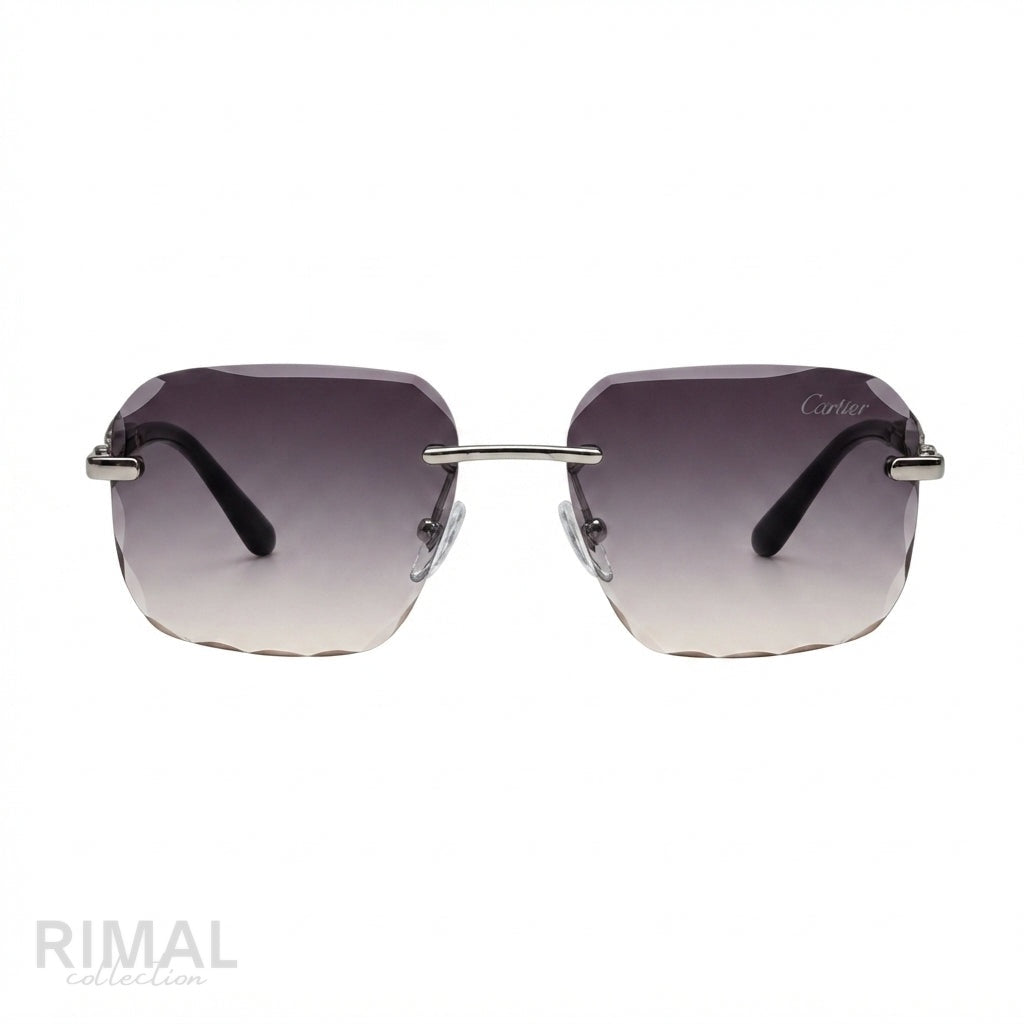 Cartier Sunglasses Rimless Diamond Cut – Gradient Lens - View 1