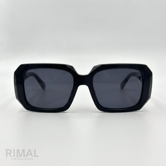 Prada Geometric Sunglasses Black - View 1
