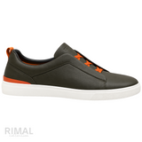 Zegna Footwear | Triple Stitch Black/Brown