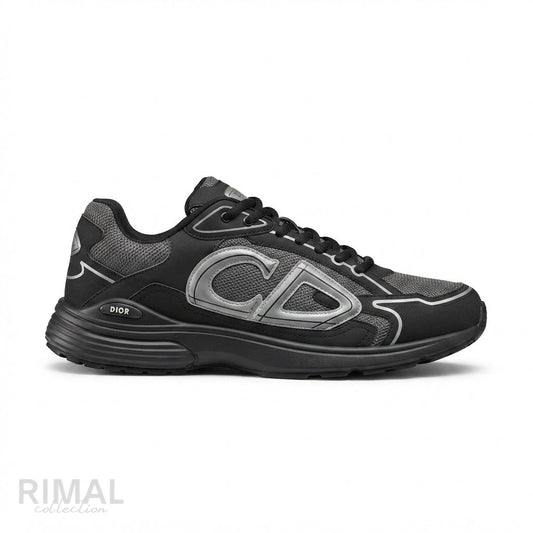 Dior B30 Technical Mesh Sneakers – Black & Grey - View 1