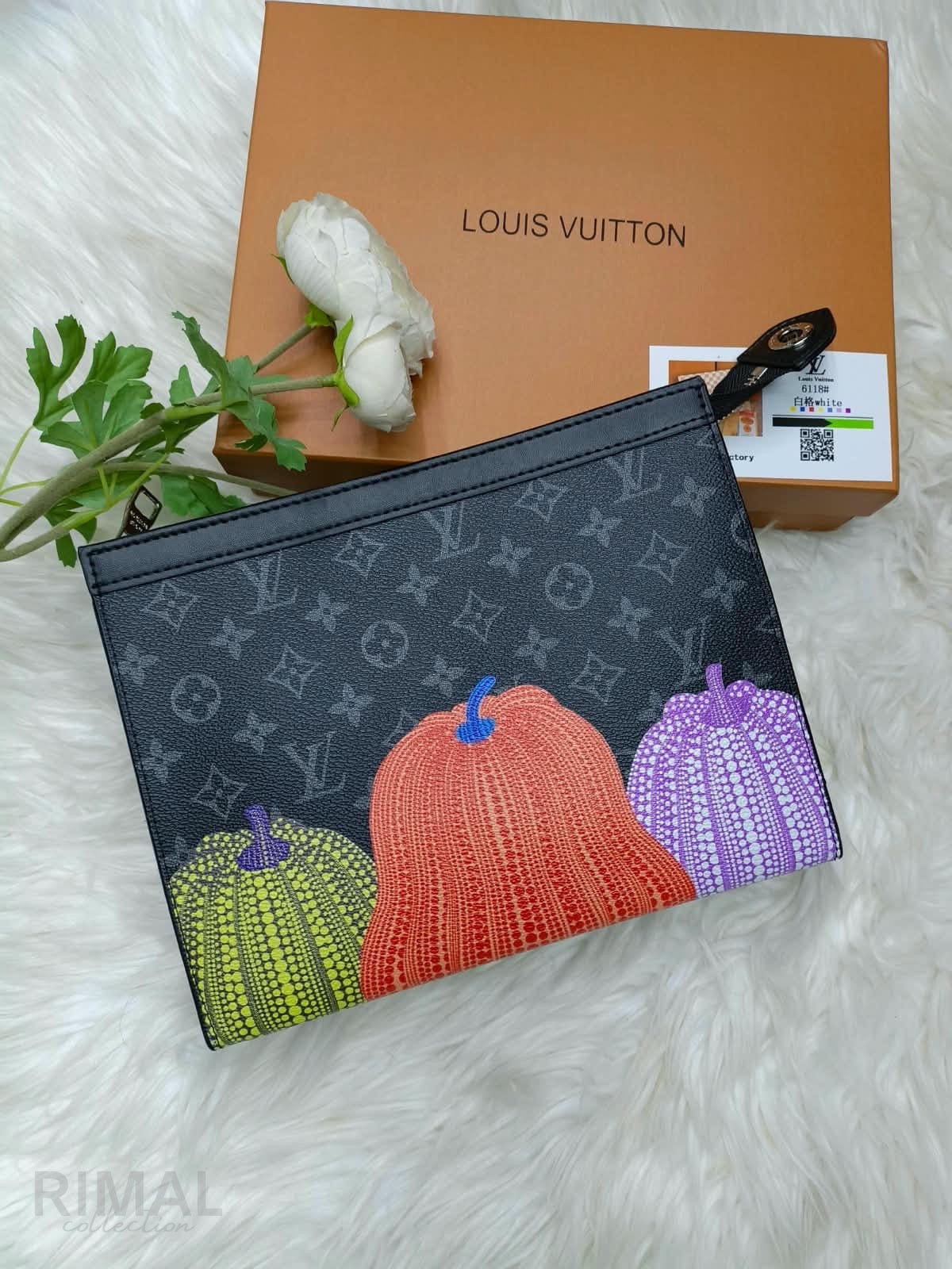 LV – Louis Vuitton x Yayoi Kusama Monogram Pumpkin Trio Toiletry Pouch