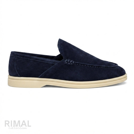 Loro Piana Summer Walk Loafers – Navy Blue - View 1