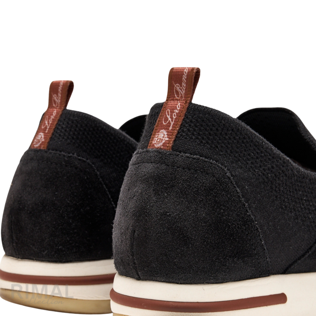 Loro Piana 360 LP Flexy Walk Knit Sneakers – Black - View 4