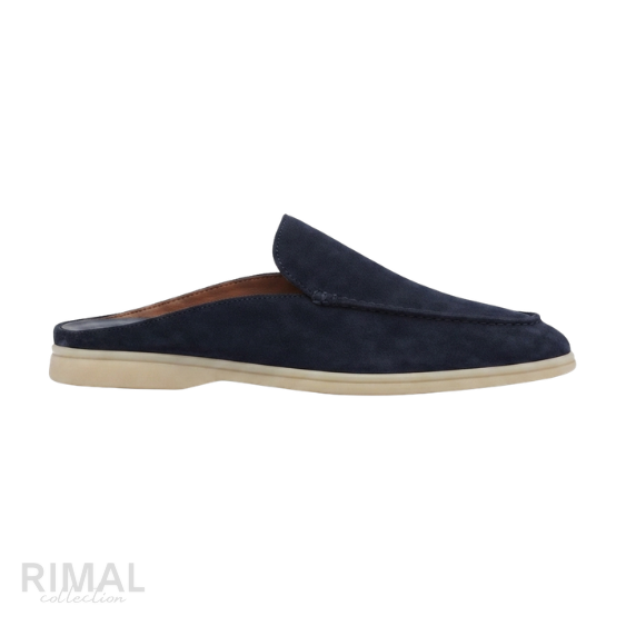 Loro Piana Footwear | Babouche Walk Navy Blue