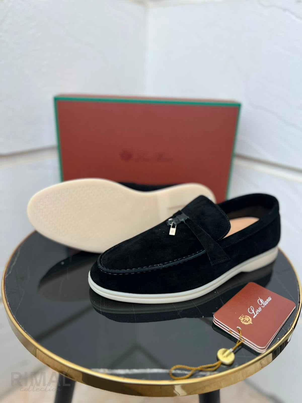Loro Piana Summer Charms Walk Loafer – Caviar – View 5