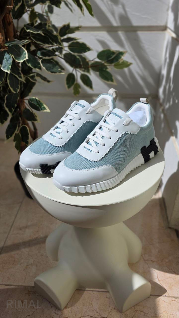 Hermès Bouncing Sneakers – Light Blue - View 5