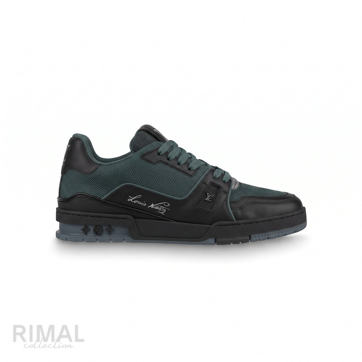 Louis Vuitton LV Trainer Sneakers – Dark Green & Black - View 1