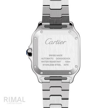 Cartier Santos de Cartier Stainless Steel Silvered Watch