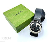 Gucci | Interlocking G Belt – Black / Red
