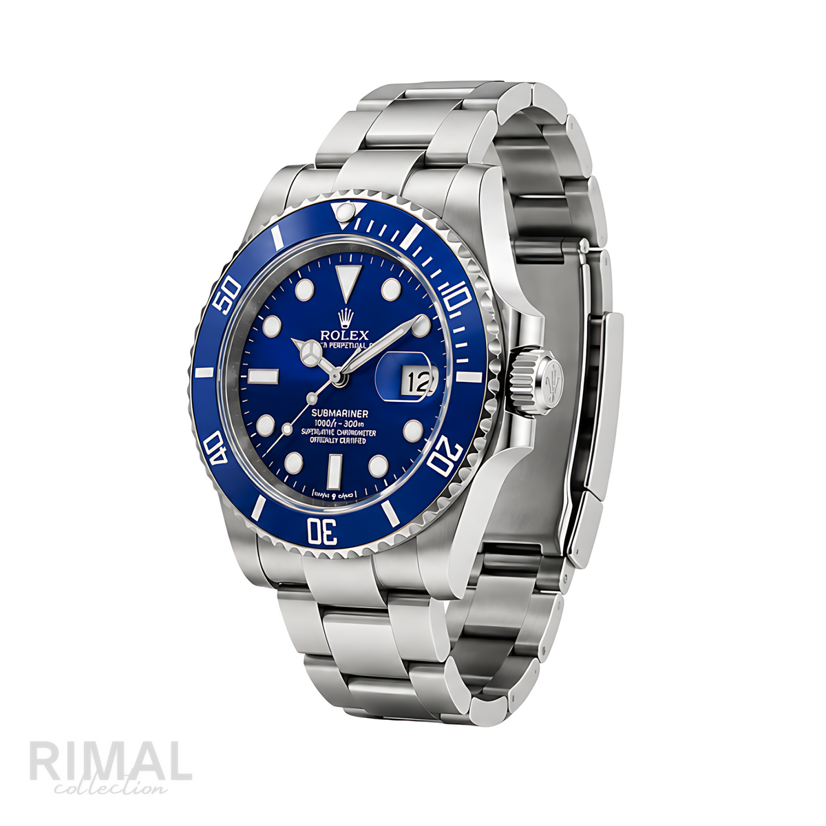 Rolex Submariner Date Blue Dial Silver Watch - image 3