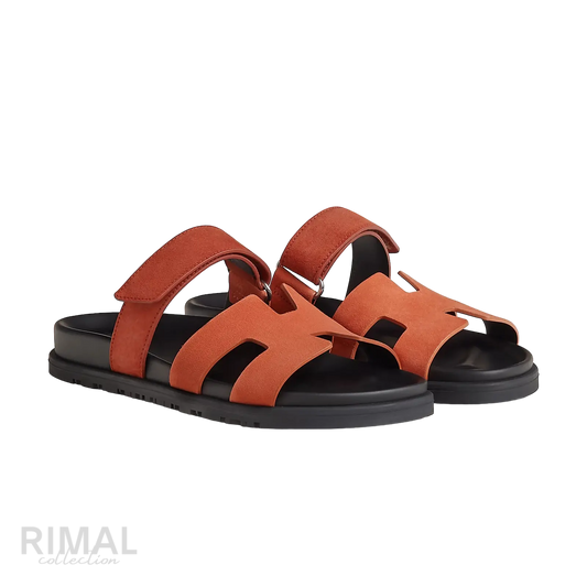 Hermès Chypre Sandals – Rose Bois De Santal - View 1