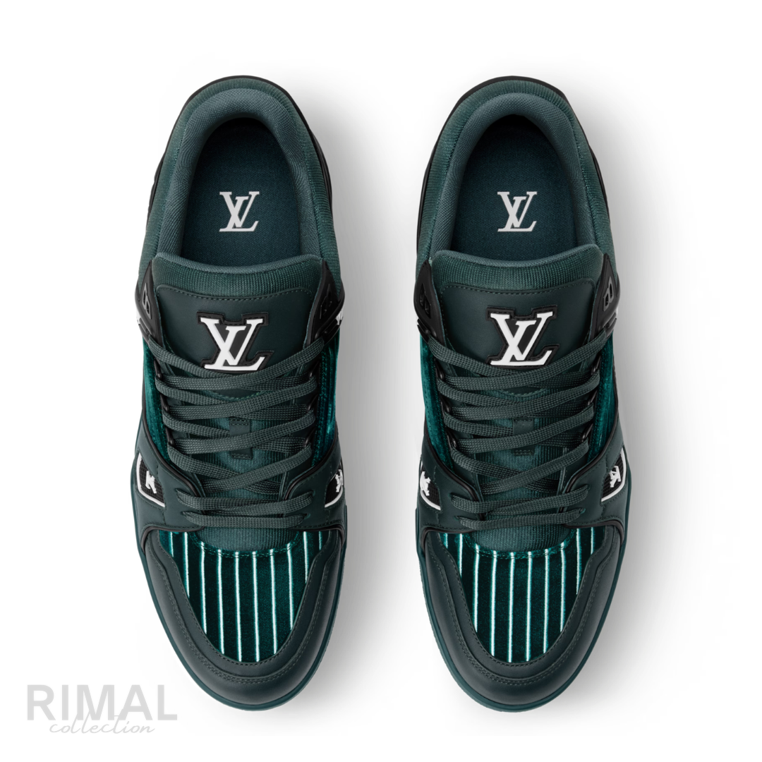 Louis Vuitton LV Trainer Sneakers Striped – Green - View 2